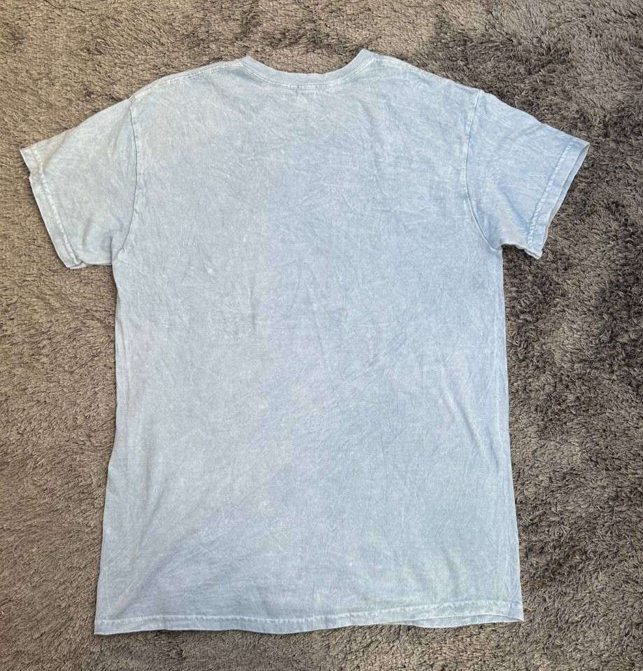 Ford Bronco Free-Wheelin Graphic T-Shirt Medium Blue Acid Wash Vintage Style