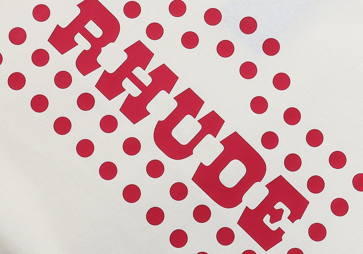 NEW RHUDE Men Women Printing Red Dots Cotton Short Sleeve POLO T-Shirt SZ:S-XL