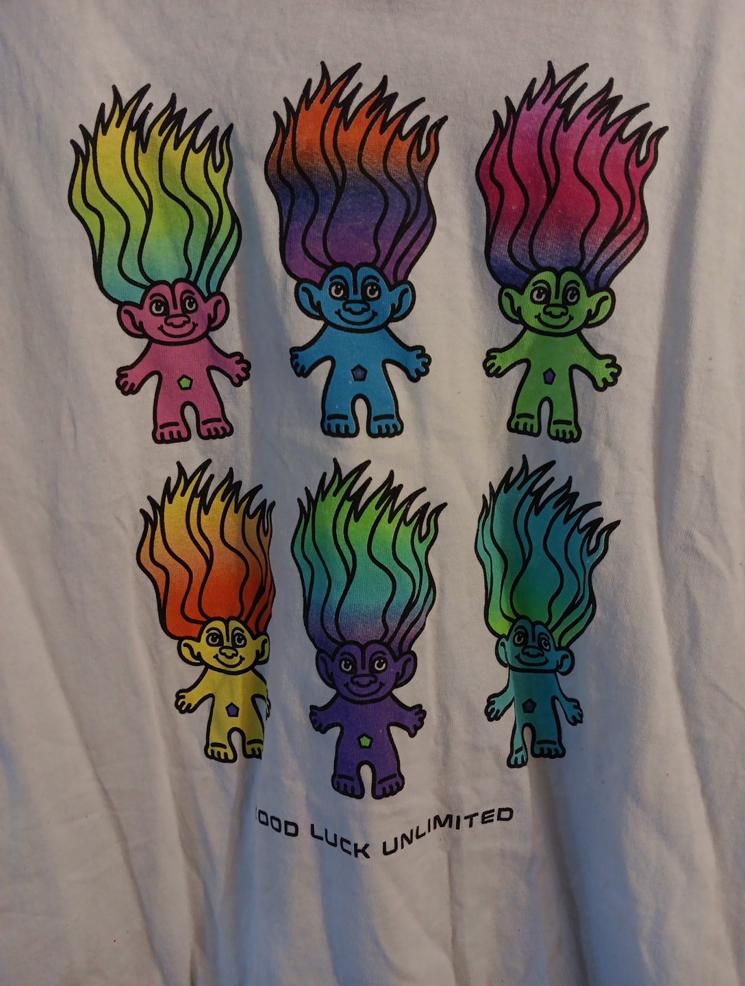 TROLLS 60th Anniversary Shirt Medium Good Luck Unlimited