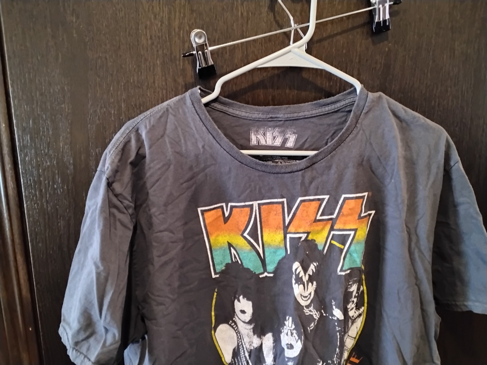 Kizz Rock N Roll All Night 2xl Grey Tee Shirt Graphic Print