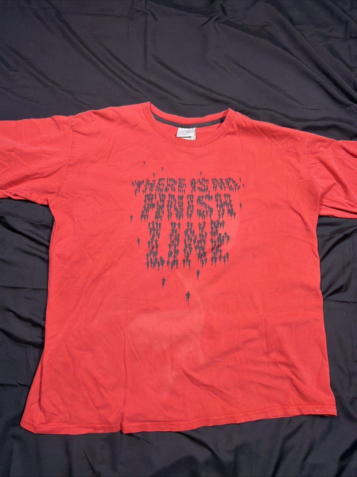 Vintage Red Nike Running Shirt There Is No Finish Line Size 2xl