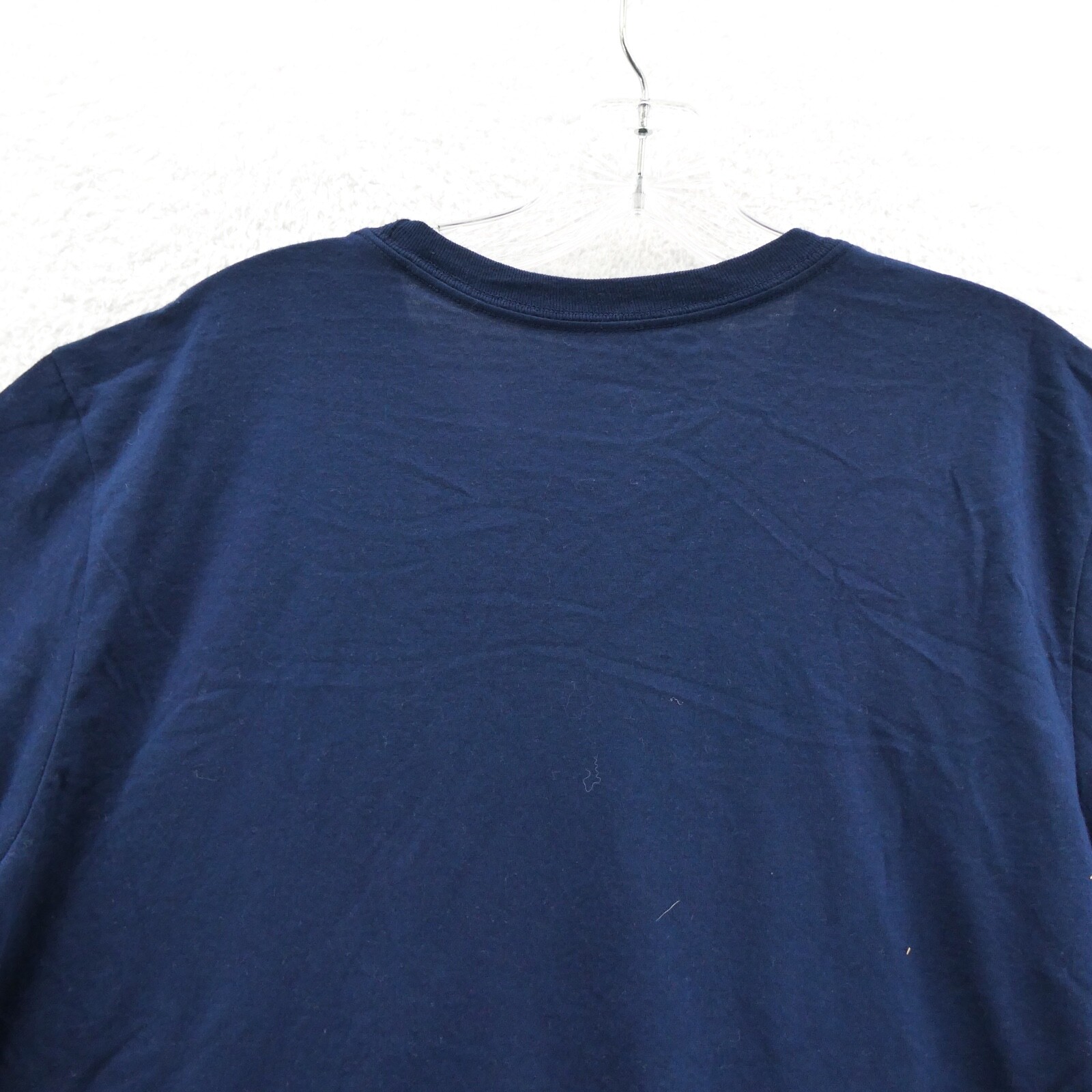 Adidas Shirt Mens Large Blue Short Sleeve Go To Performance Tee Crew Gym Sport