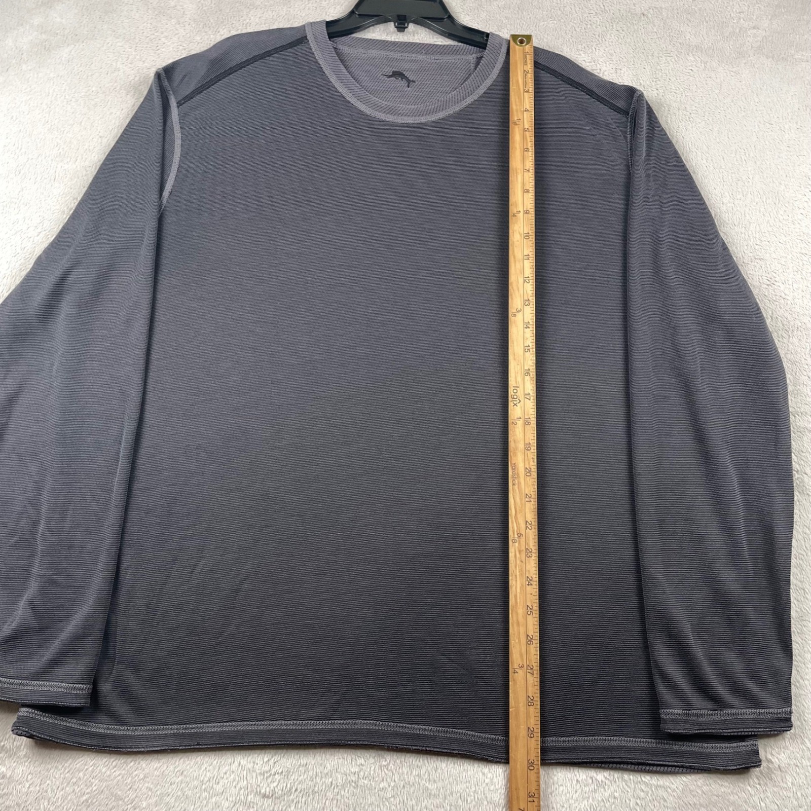 Tommy Bahama Flip Sky Island Zone T-Shirt Mens 3XL Gray Reversible CooMax Tencel