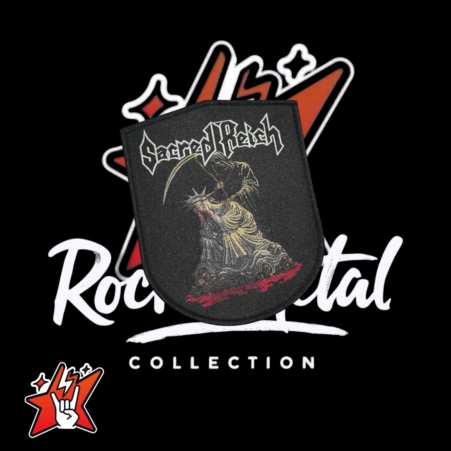 Sacred Reich Official Exclusiv Woven Patches Black Sabbath Judas Priest Slayer