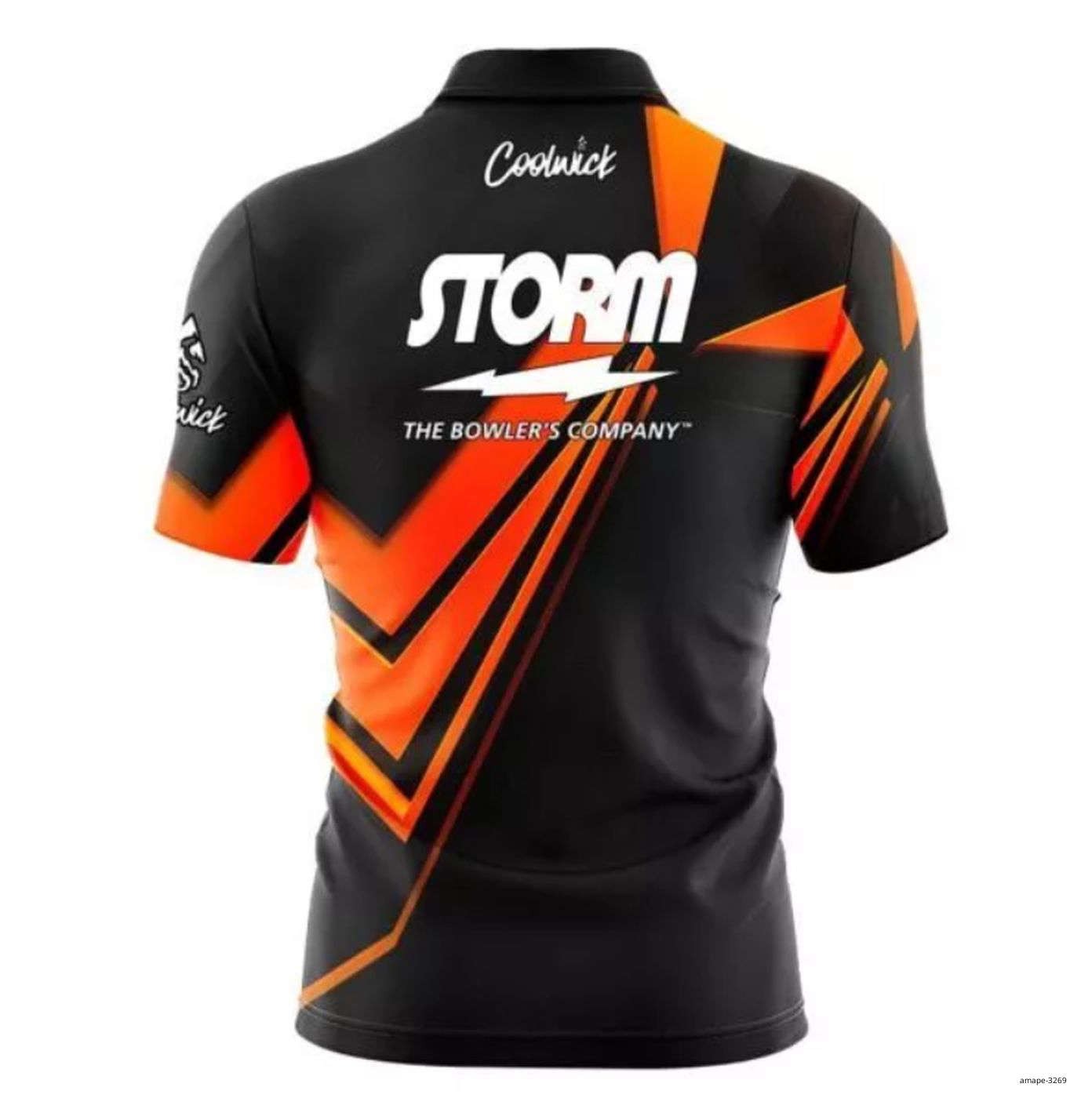 Storm Steaming Dynamic Orange Free Custom Bowling Jersey Size S-5XL