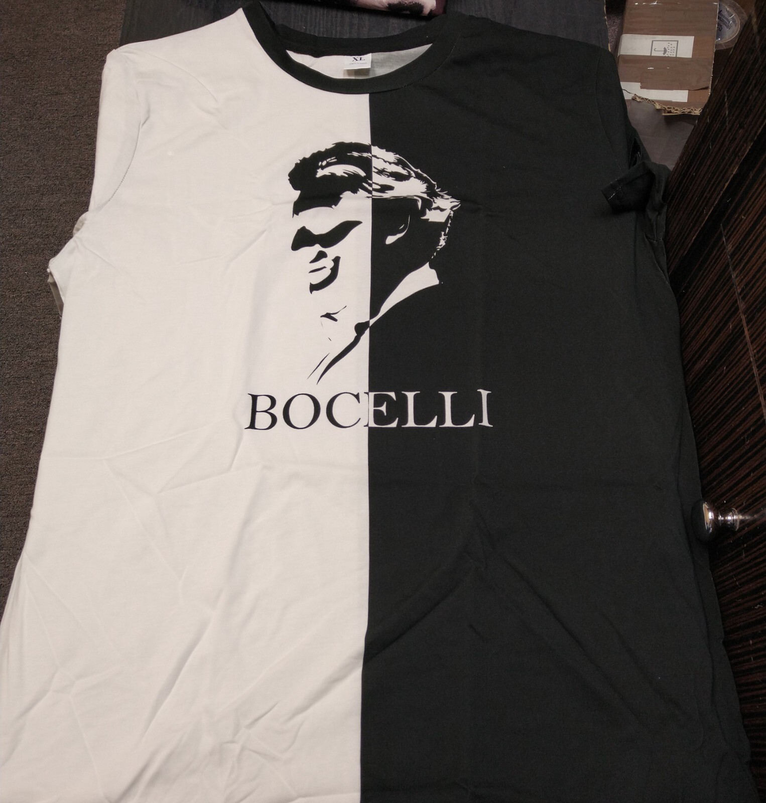 Andrea Bocelli 30th Anniversary Black & White BOCELLI T-Shirt ⭐️NEW⭐️