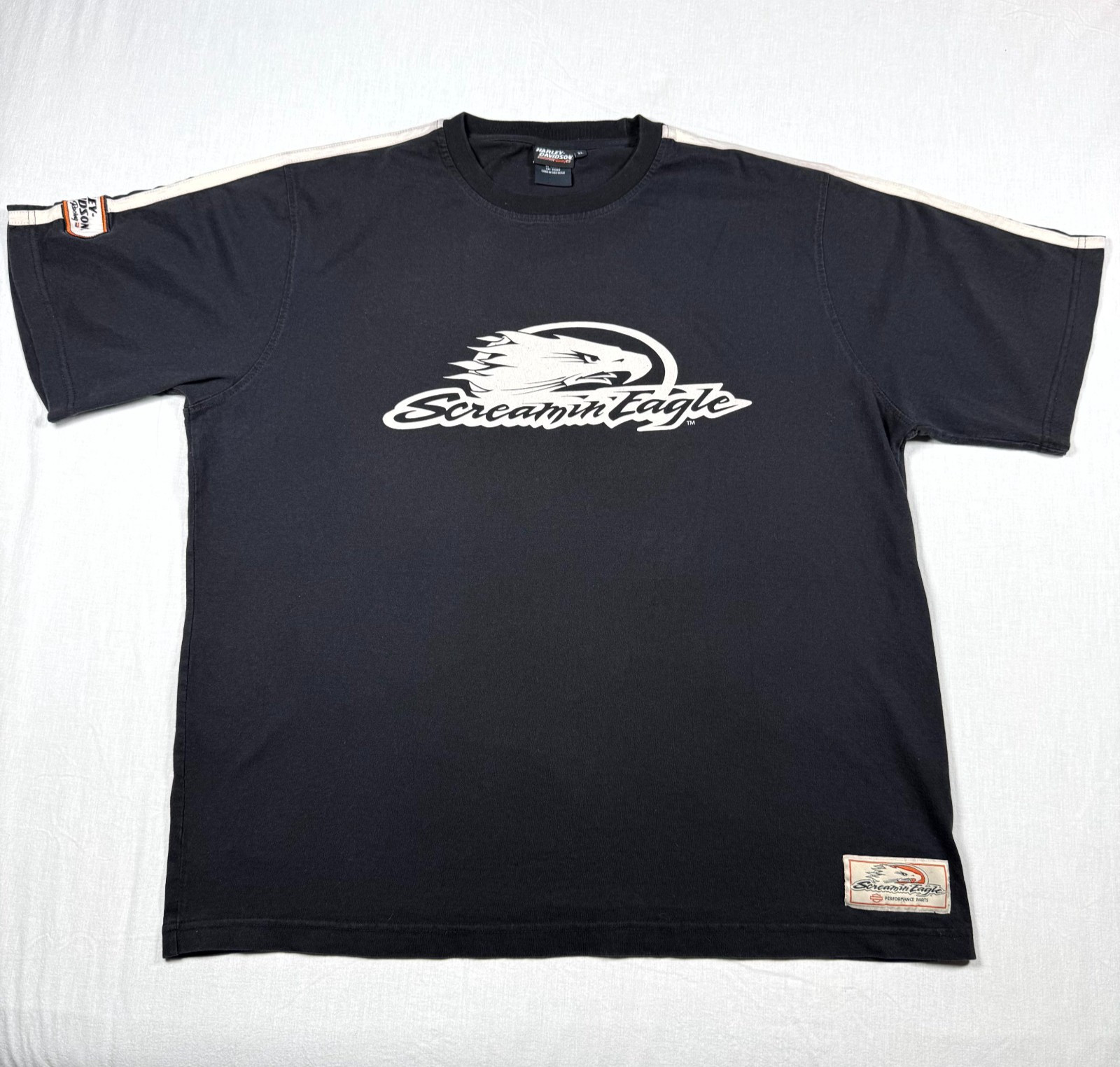 VTG Harley-Davidson Screamin Eagle T-Shirt Men XL Black Graphic Motorcycle Biker
