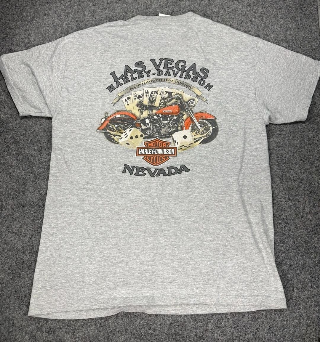 2007 Harley-Davidson Dead Man&rsquo;s Hand Poker Skull Graphic T-Shirt