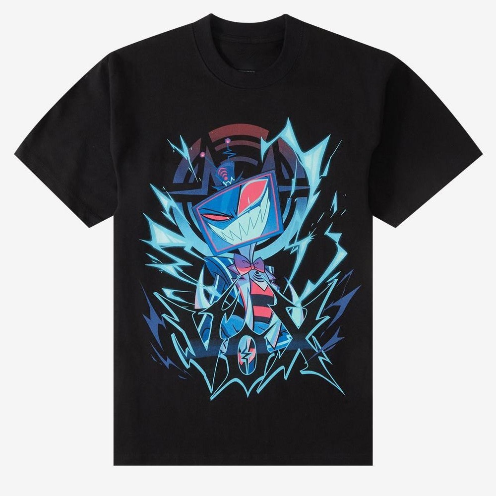 Hazbin Hotel Vox Solo Metal Tee Unisex Short Sleeve Shirt Xmas Gift S-5XL