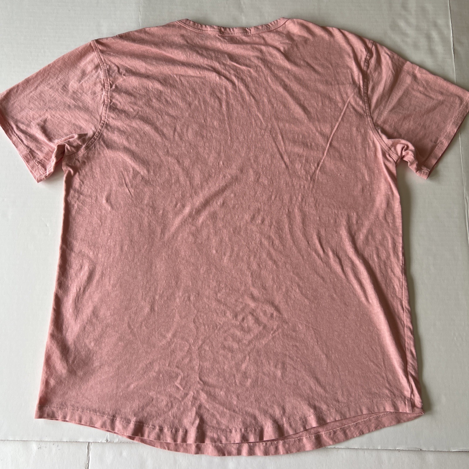 Greyson Performance T-Shirt Mens Large Pink Short Sleeve Lightweight 100% Cotton