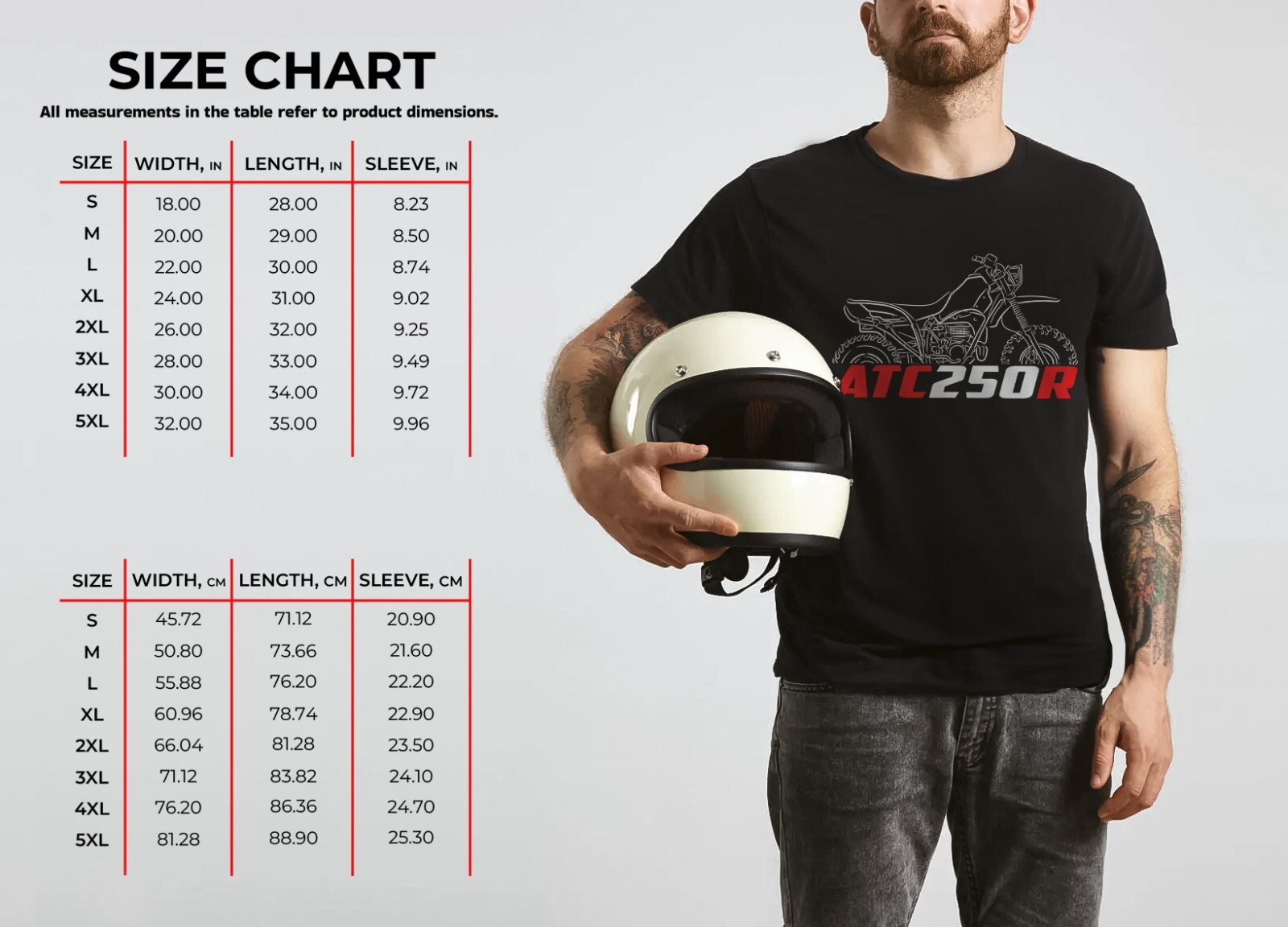 Honda ATC250R 1981-1987 – Motorcycle T-Shirt for Riders
