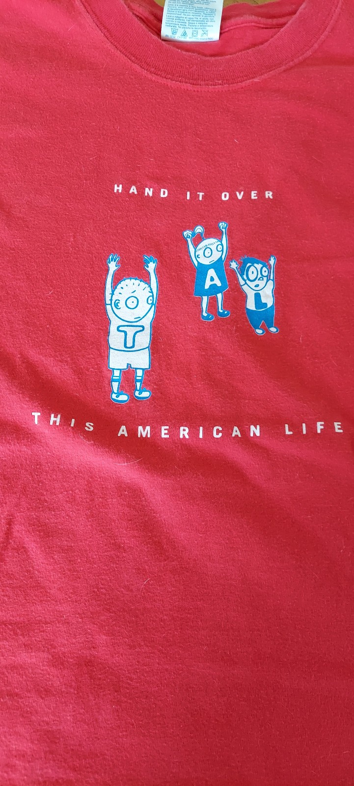 Rare Vintage 2000 This American Life 5th Anniversary Tour T-Shirt sz XL Red