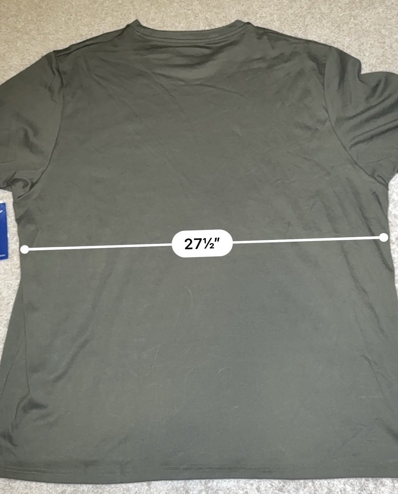 New Straight Faded NY Short Sleeve T-Shirt Olive Green Big & Tall SZ 3X 3XB