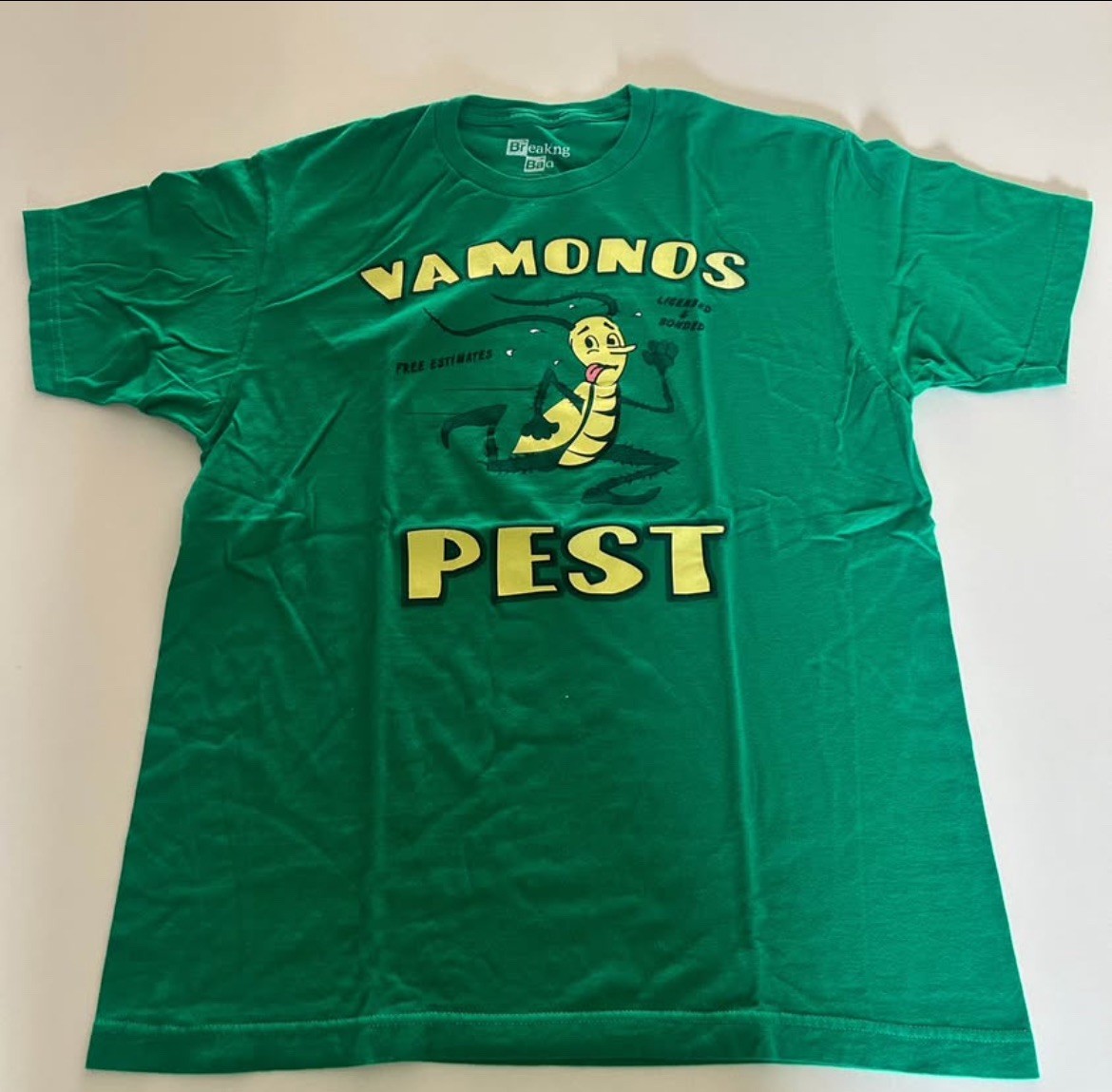 Breaking Bad Vamonos Pest TV Show 2013 Rare Men&rsquo;s T-Shirt Green Size Large