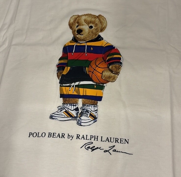 Polo Ralph Lauren Big and Tall Men&rsquo;s Polo Bear T-Shirt White New