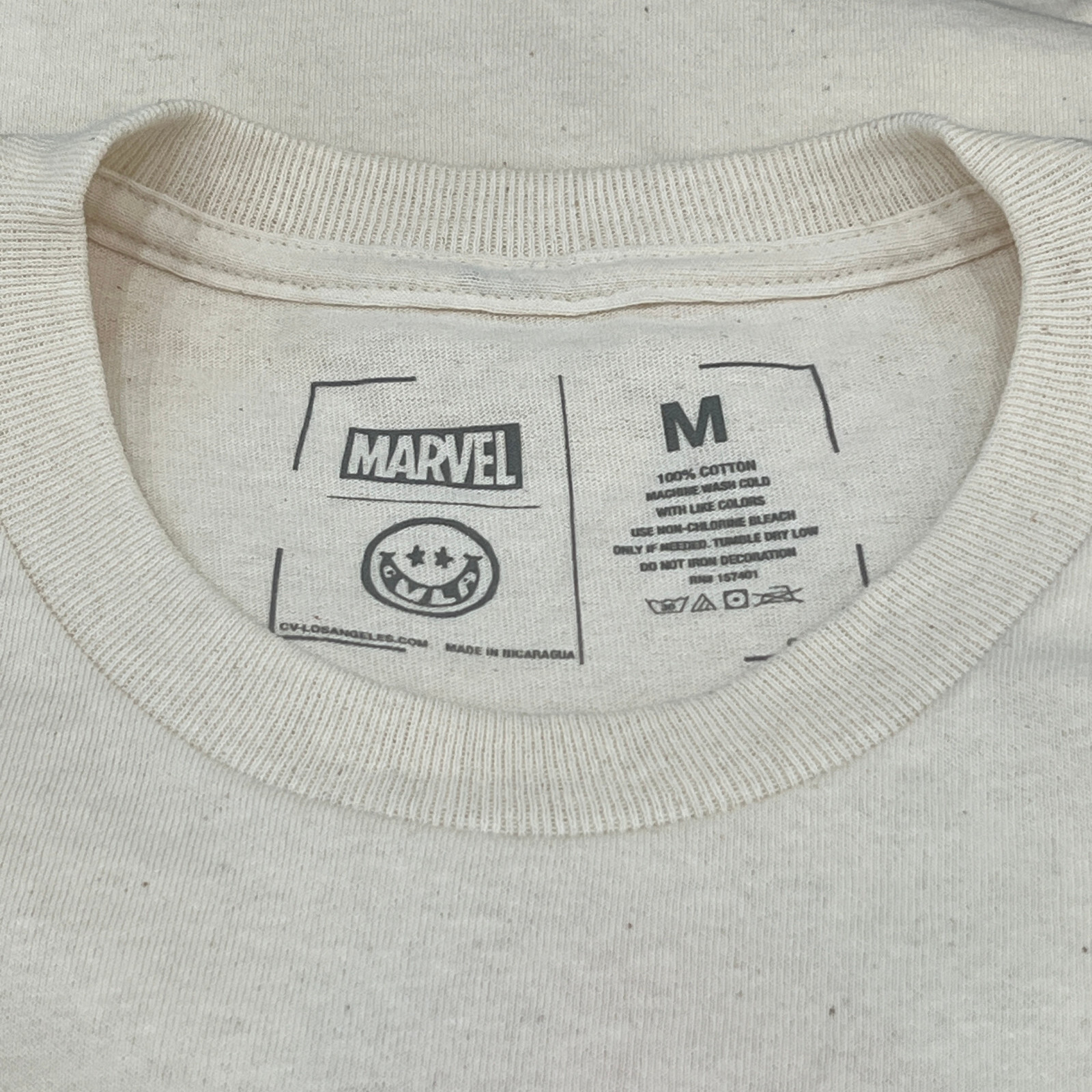 CVLA x Marvel Men&rsquo;s T-Shirt Spider-Man Cream Size M NEW