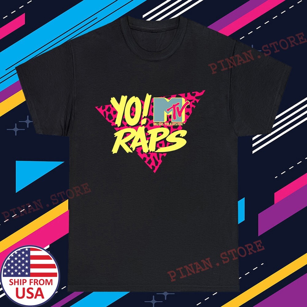 Yo! MTV Raps Classic TV Show Men&rsquo;s Black Size S-5XL