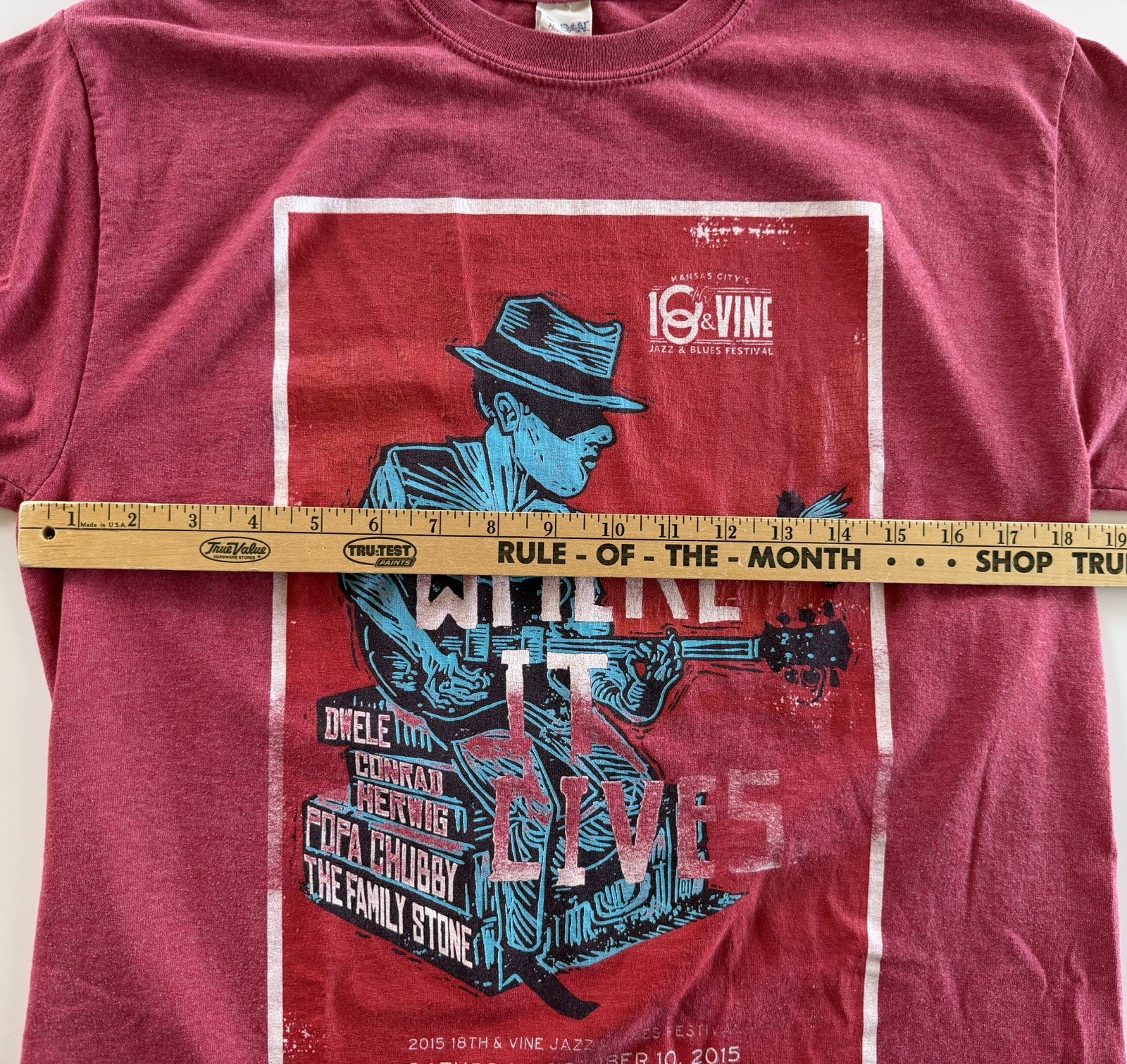 2015 Kansas City 18th & Vine Jazz & Blues Festival T Shirt Sz M