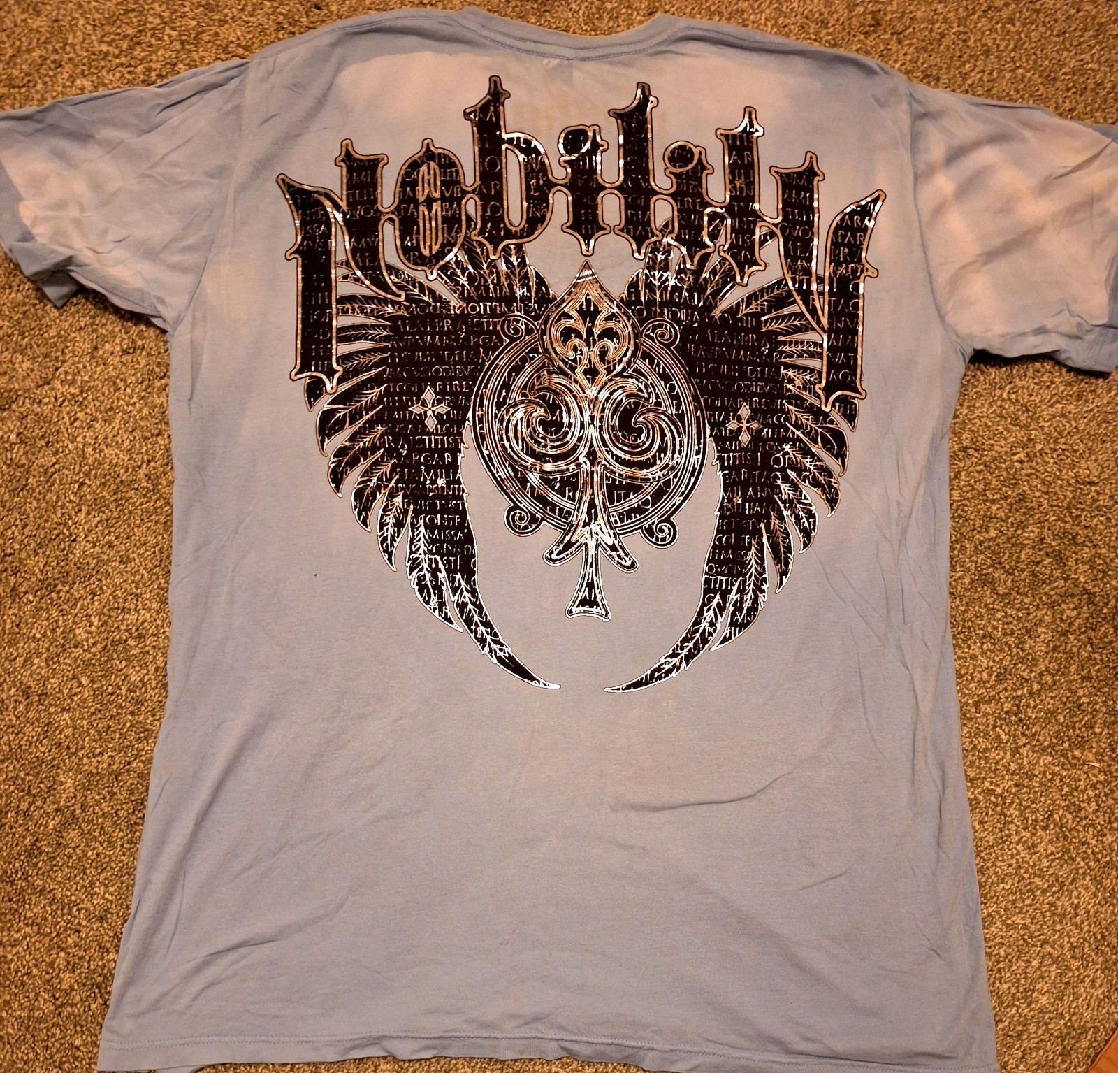 NOBILITY Valkyrie AFFLICTION style shirt Rock n roll X-Large Goth biker USA !!