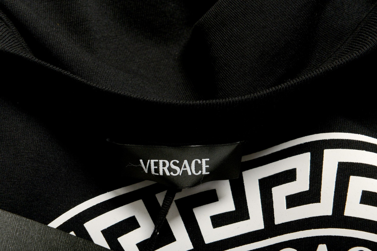 Versace Men&rsquo;s Black Logo Print Crewneck Short Sleeve T-Shirt US 2XL IT 56
