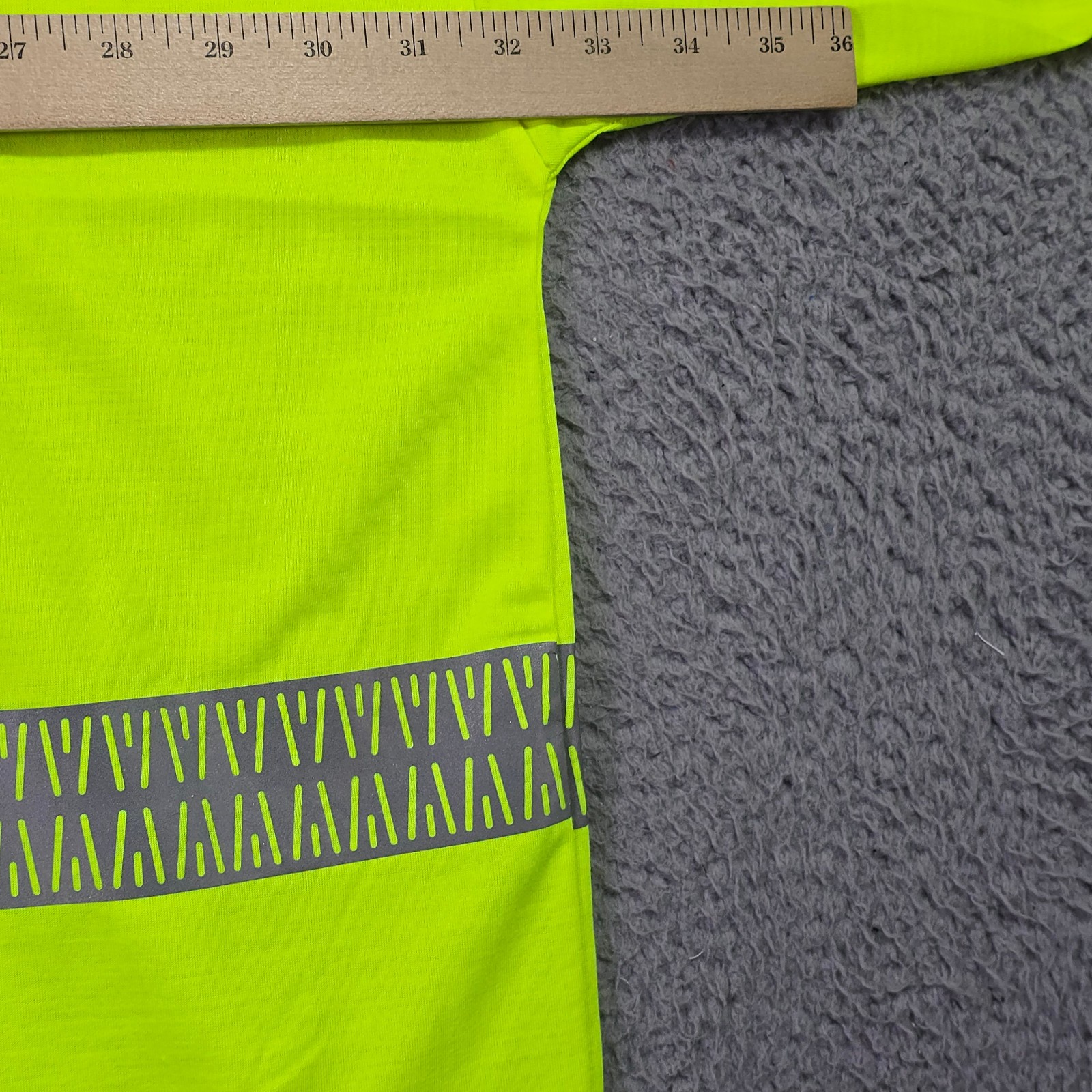 TSA Hi Viz Shirt Mens 6XL Yellow Long Sleeve Pocket Tee Casual Class 1 2 NWT