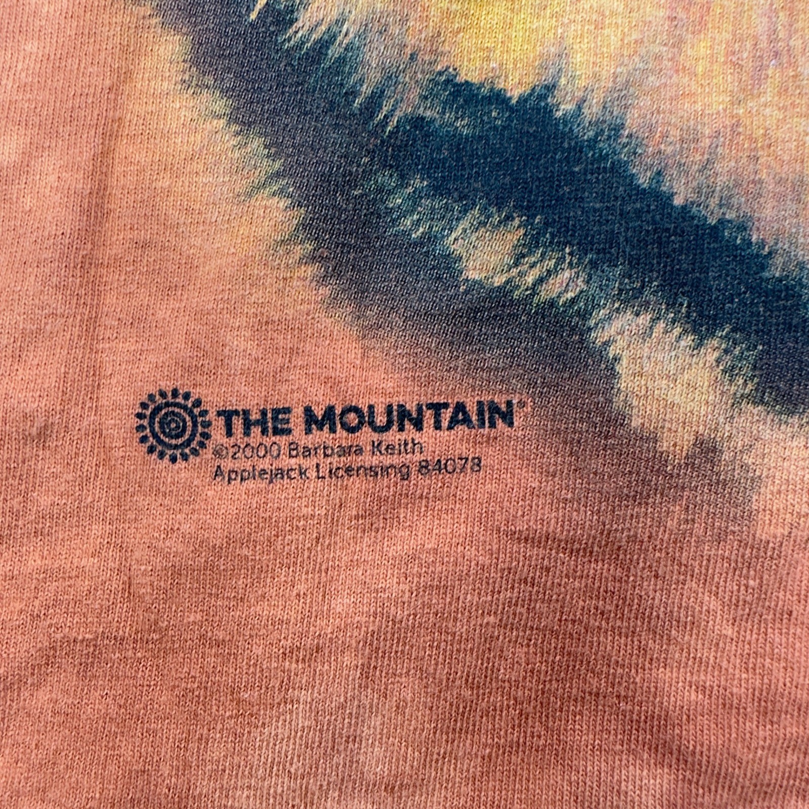 Vtg The Mountain Shirt Men&rsquo;s Medium 2000 Barbara Keith Orange Tie Dye Tiger King