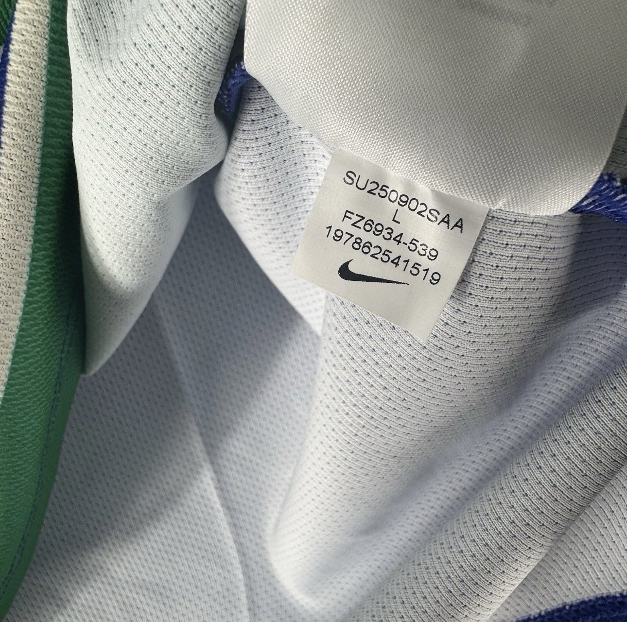 Nike Court Slam Dri-FIT ADV Tennis Top Shirt Blue Green FZ6934-539 Men’s Large L