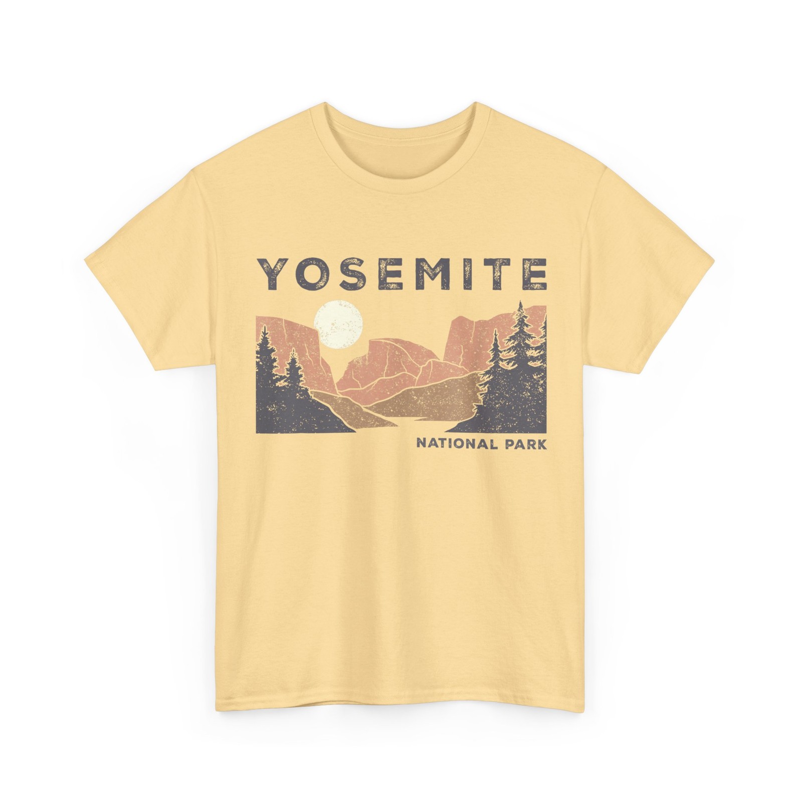 Retro Yosemite Half-Dome National Park Vintage Womens Mens T-Shirt