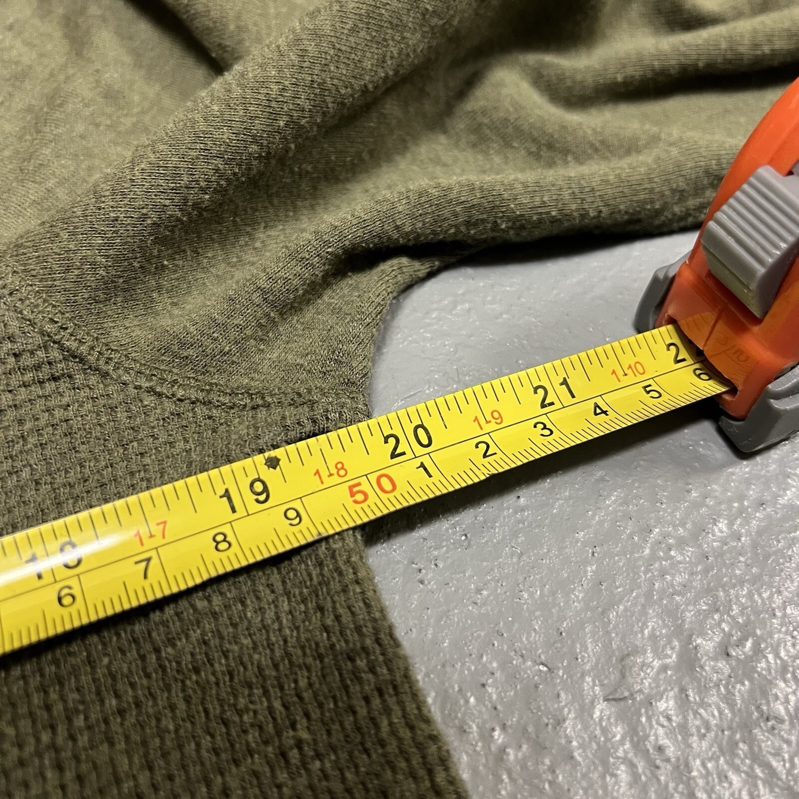 Polo Ralph Lauren Olive Green Thermal Long Sleep Shirt SIZE LARGE