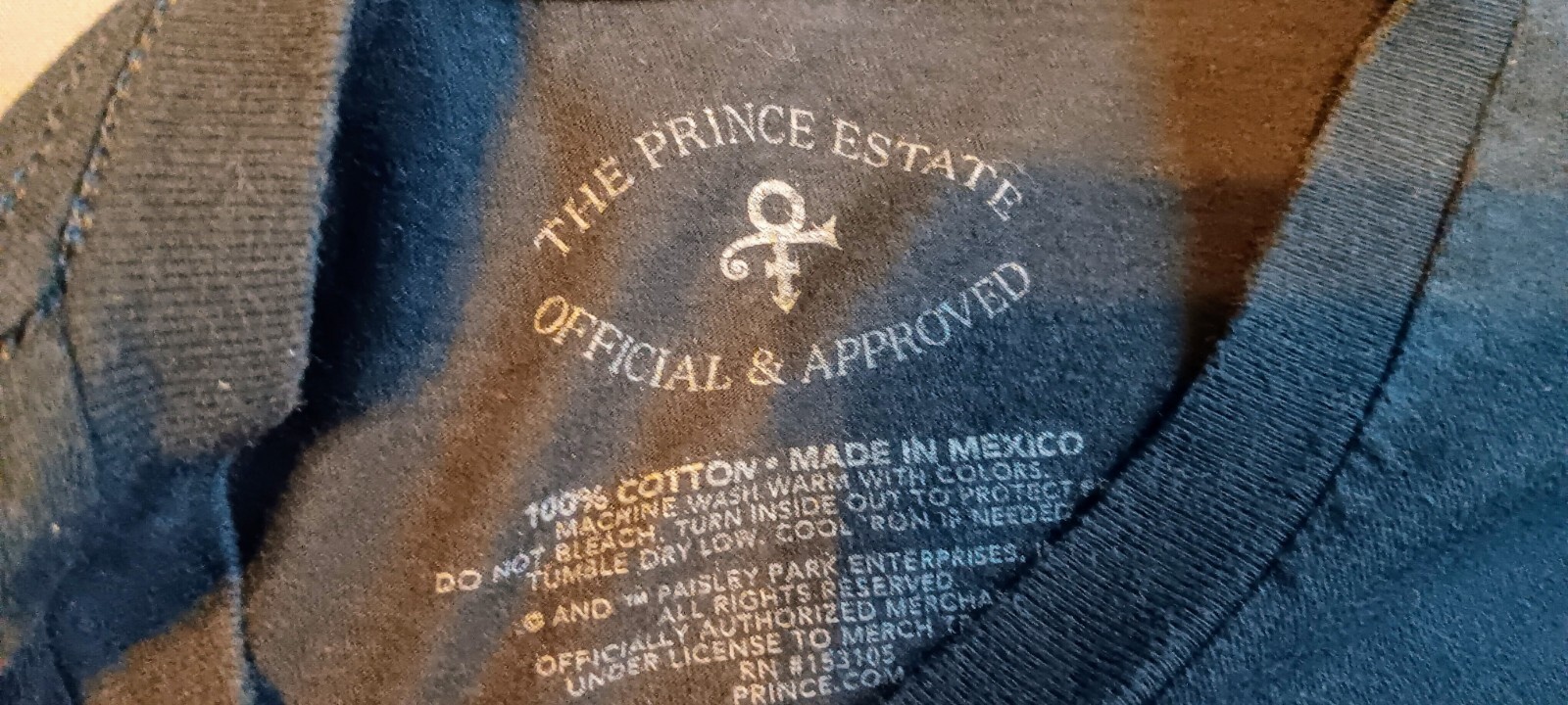 Prince Purple Rain Black Shirt For Men (Size S)