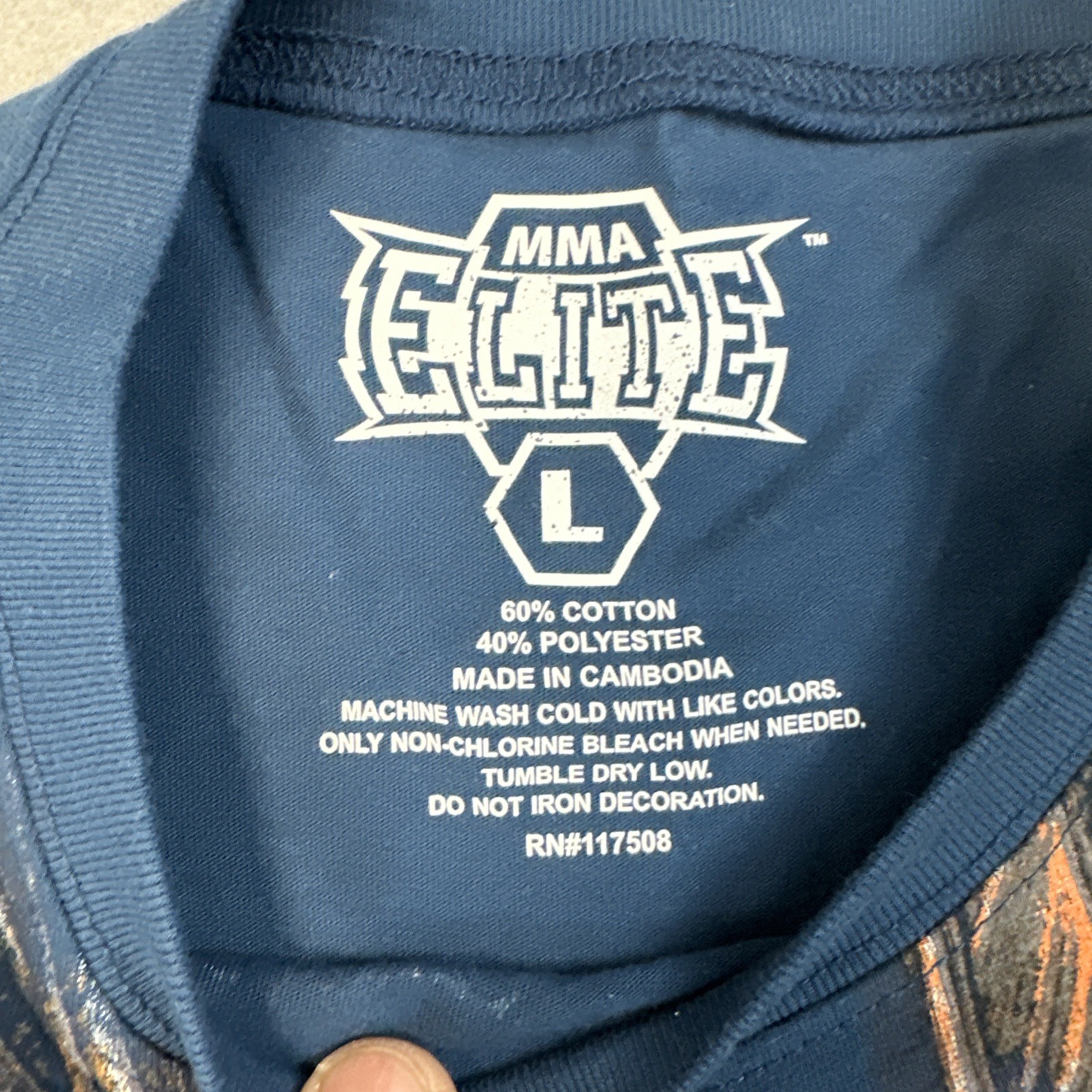 Vintage Y2K MMA Elite Thermal T Shirt Mens SIze Lace Long Sleeve Crewneck Skulls