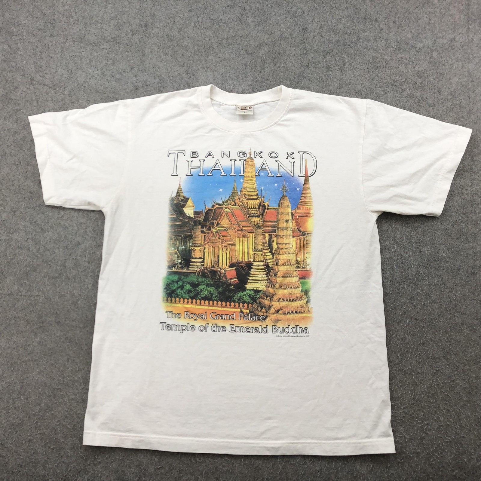 Bangkok Thailand Shirt Mens Large White Royal Grand Palace Temple Graphic Tee