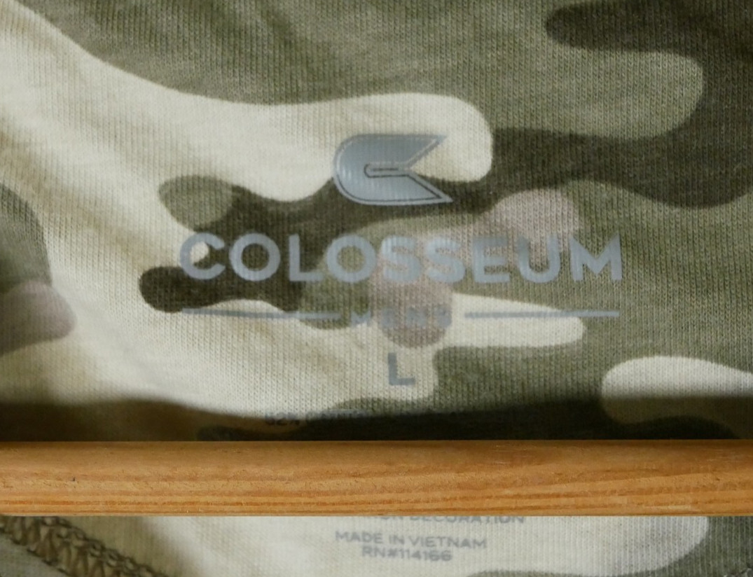 NDSU North Dakota Bison Camo Colosseum T-Shirt Size L Military Aesthetics NCAA