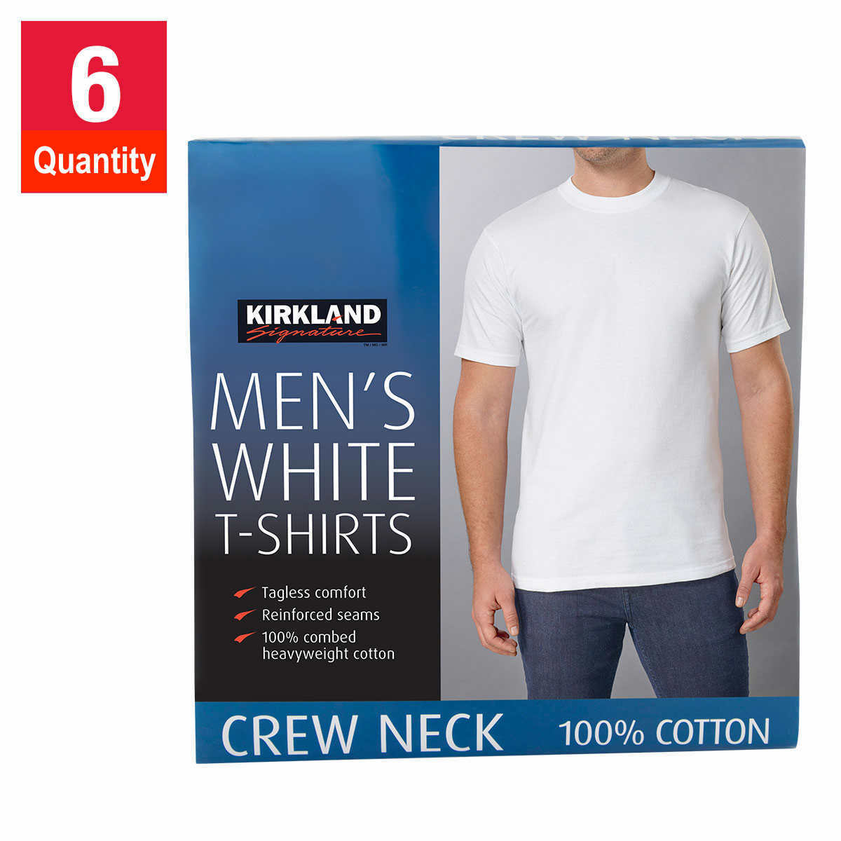 6 or 1 Men&rsquo;s Man T Tee Sleeve Crew Crewneck Round Neck Half Shirt White Black