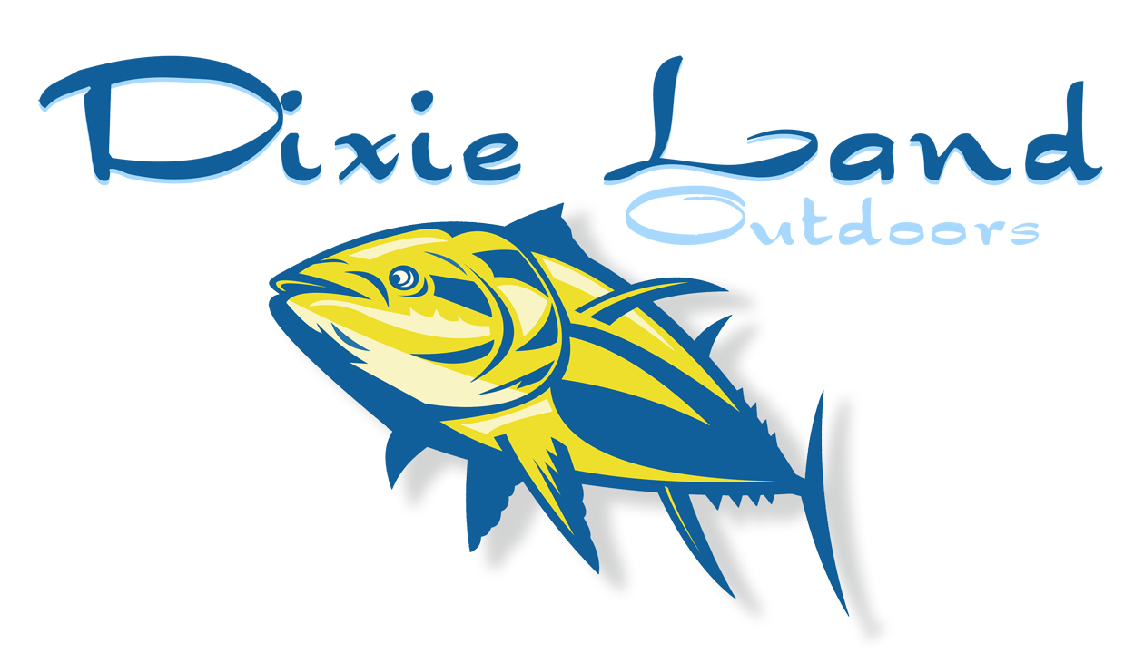 Dixie Land Outdoors saltwater fishing t shirt, bluefin tuna ocean fish apparel
