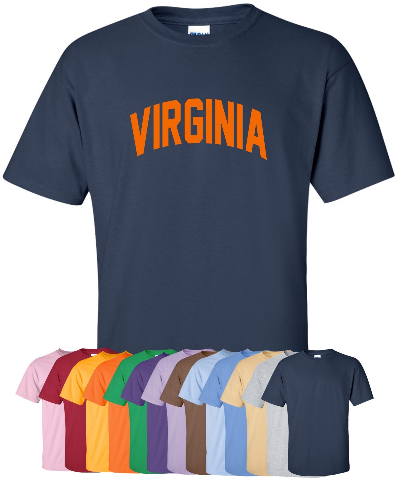 New « Virginia » T-Shirt in S-4XL, 30+ Colors! commonwealth old dominion home life