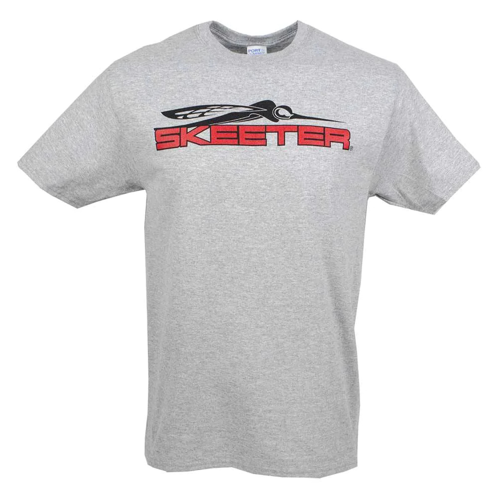 New Authentic Skeeter Gray Core Cotton Short Sleeve Shirt Medium