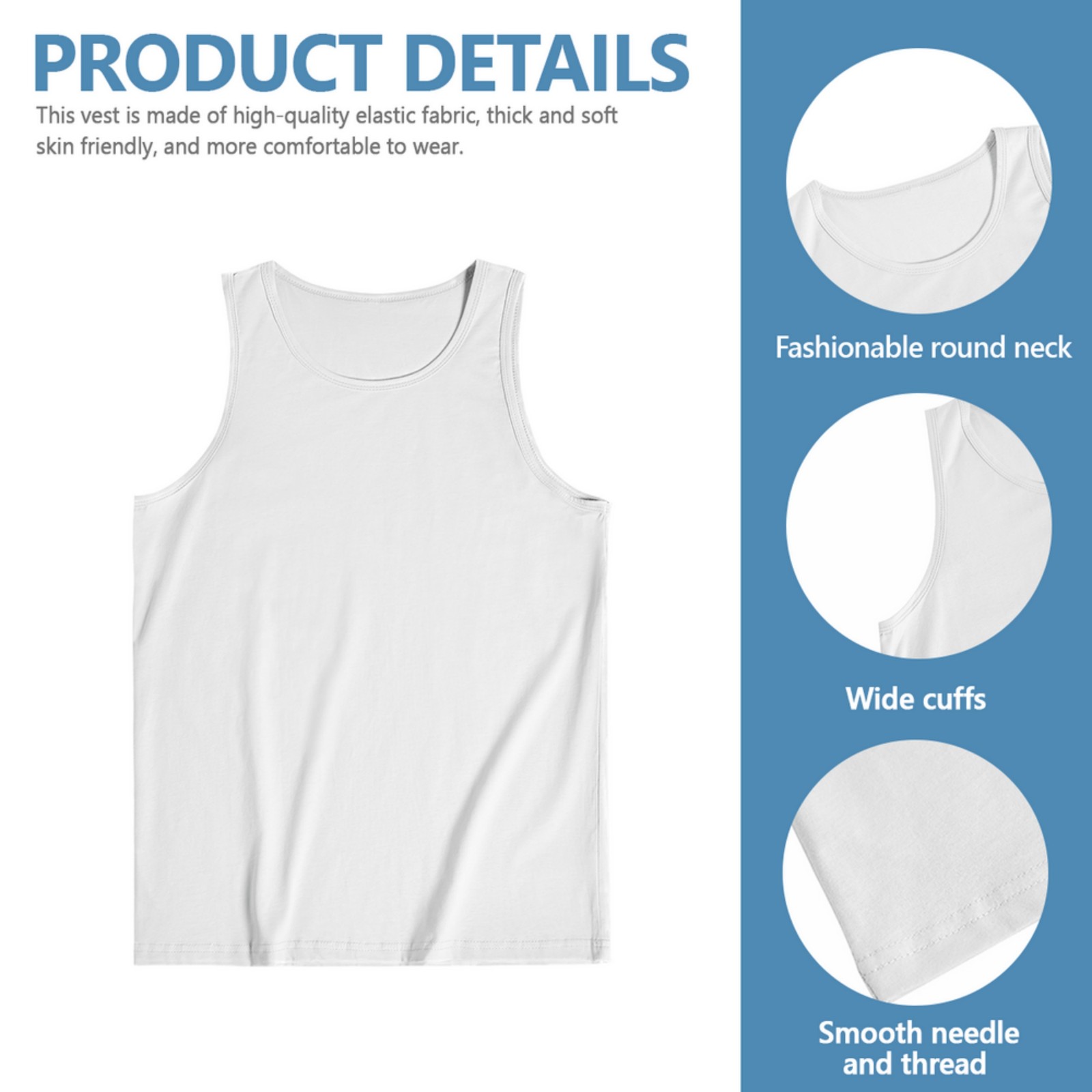Custom Men&rsquo;s Tank Top – Personalized Photo/Text/Logo Print, Soft 100% Cotton