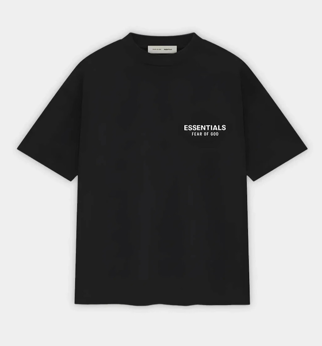 Essentials Fear of God T-Shirt Black 2025 Logo Tee Oversized S-XL New
