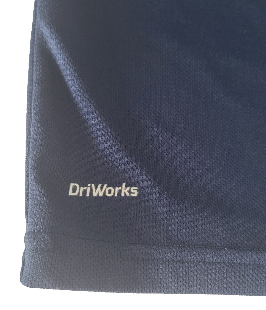 ATHLETIC WORKS Mens T-Shirt SIZE 3XL (54-56) DriWorks Short Sleeve London Blue