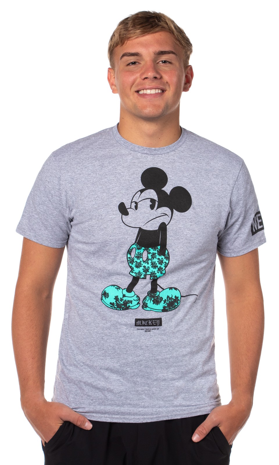 Neff Disney Men&rsquo;s Mickey Mouse Tropical Filled Character Design T-Shirt Adult