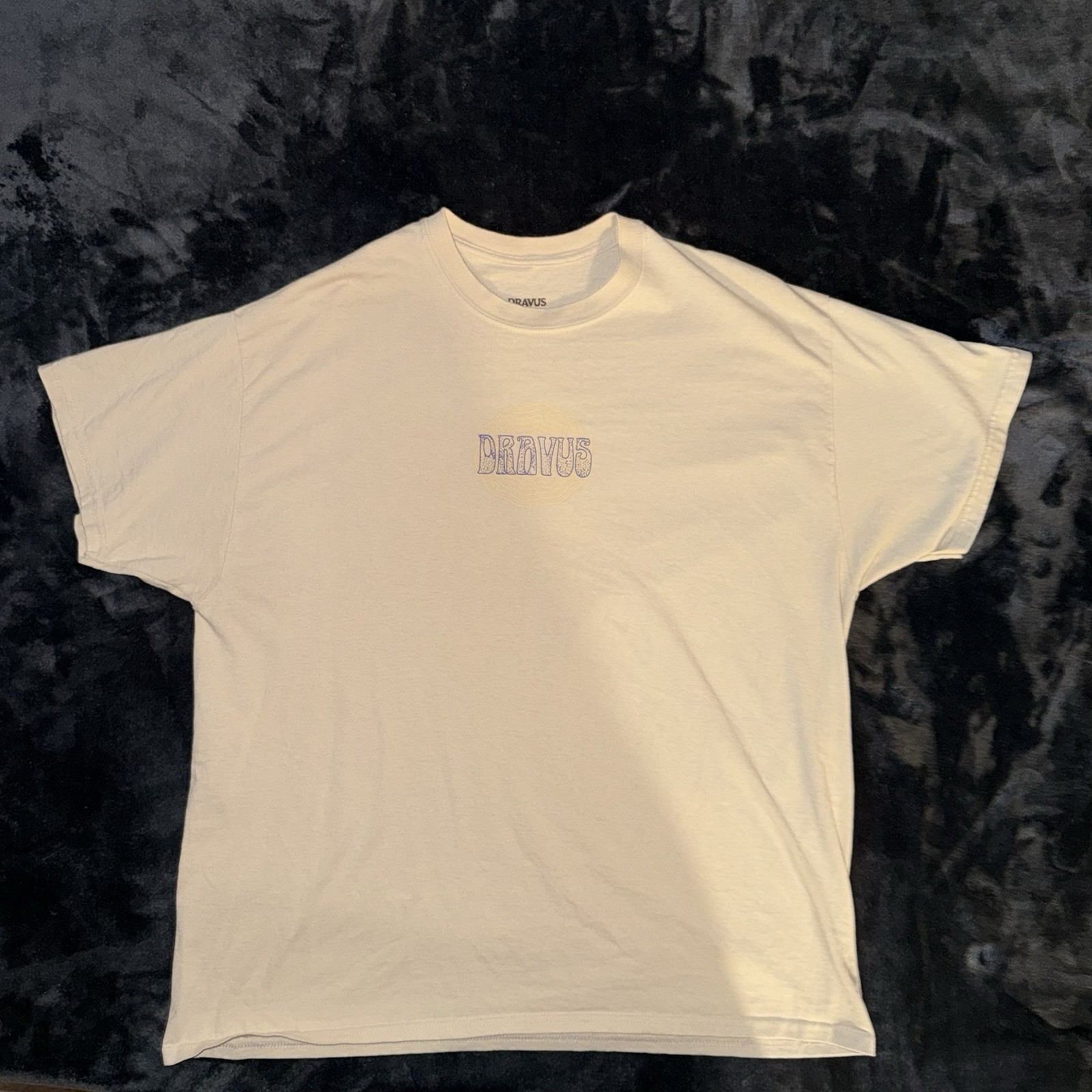Dravus Double-Sided Waves Sand Sea Energy Graphic Tee White Men&rsquo;s XL