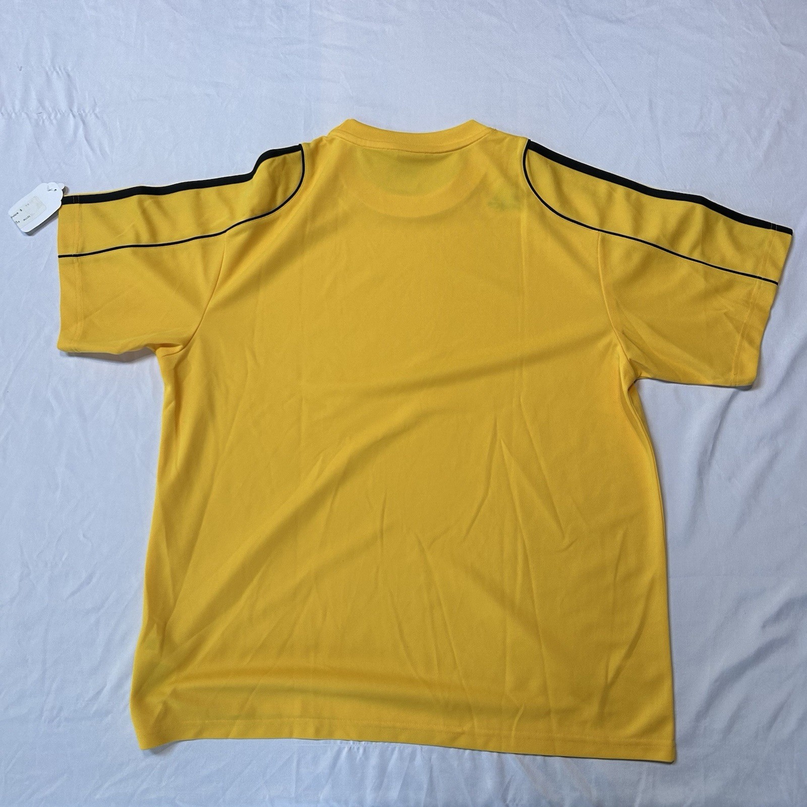 Adidas Yellow Athletic T-Shirt Men&rsquo;s Size Large Casual Gym Training NWOT