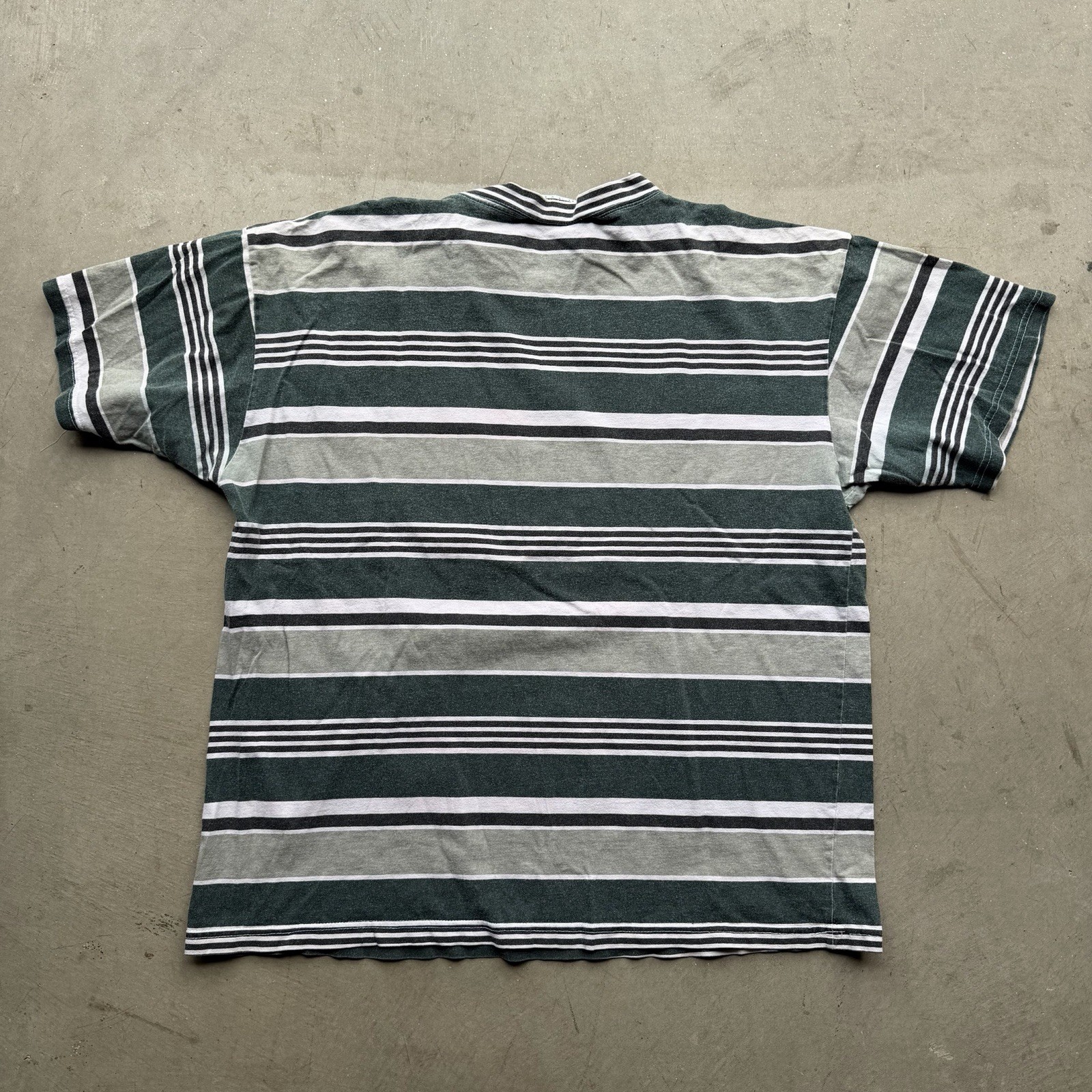 Vintage 90s Phillipe Marcel IZ IT UP Mens XL Shirt Striped Surf USA Made