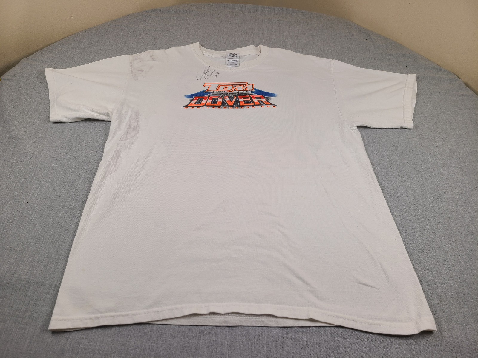 Jack Dover Sprint Car Racing Shirt Mens Large Motorsports Signed Autographed