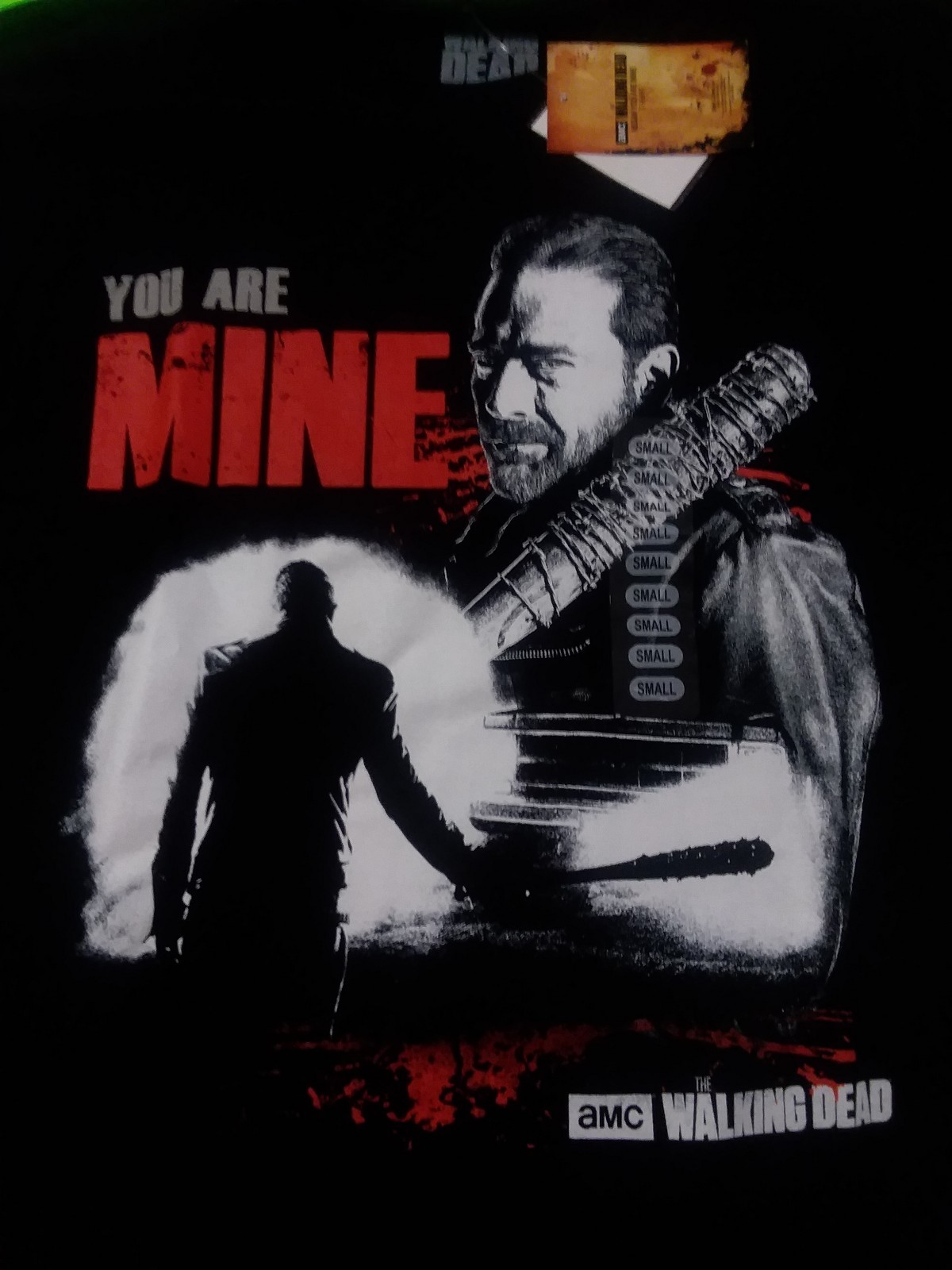 NEW Walking Dead Comics Season Poster NEGAN Figure Lucille Shirt Size Varies I6