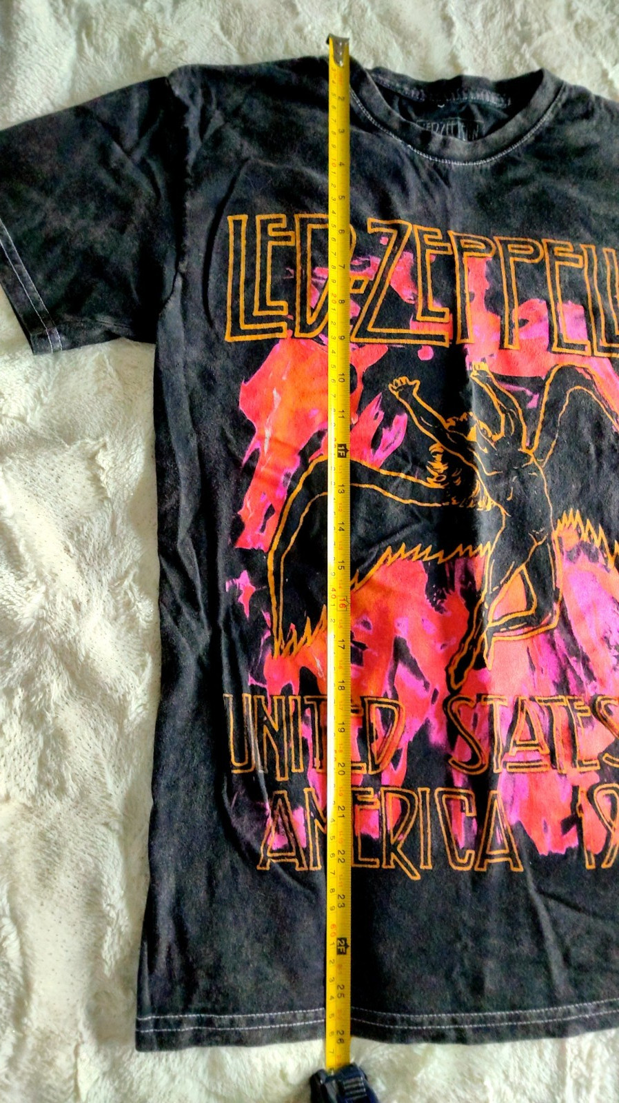 LED ZEPPELIN UNITED STATES OF AMERICA 1977 TOUR SHIRT, MENS BLACK SMALL,…