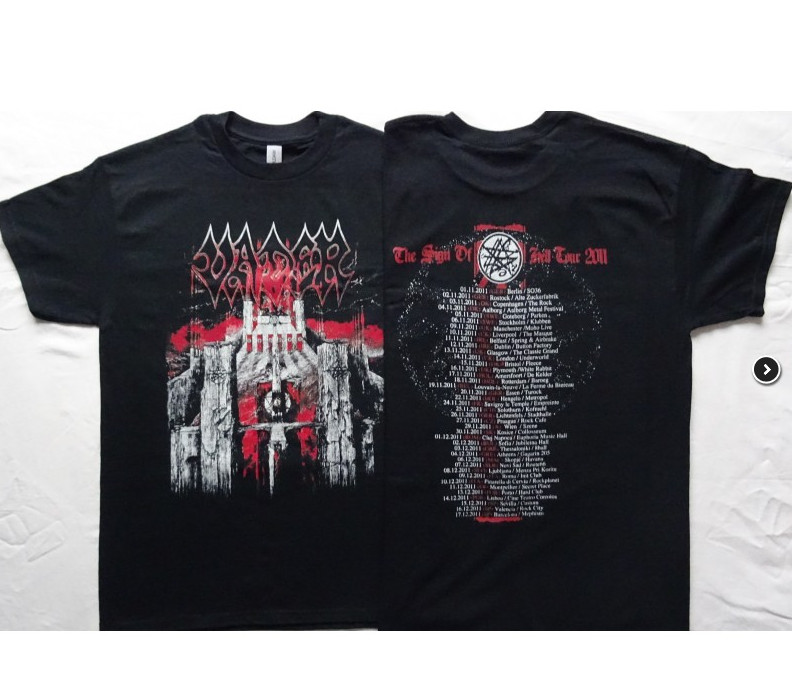 Vader Tour 2011 The Sign Of Hell Welcome To The Morbid Reich T-Shirt