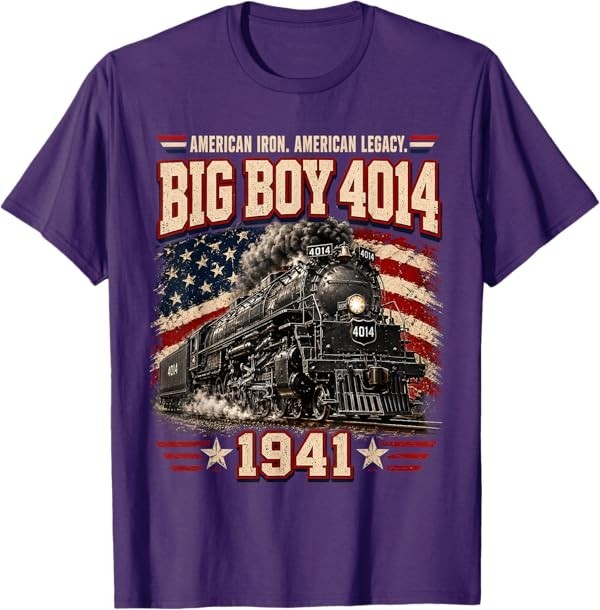 Big Boy 4014 Vintage Steam Locomotive Railroad Train Engine T-Shirt