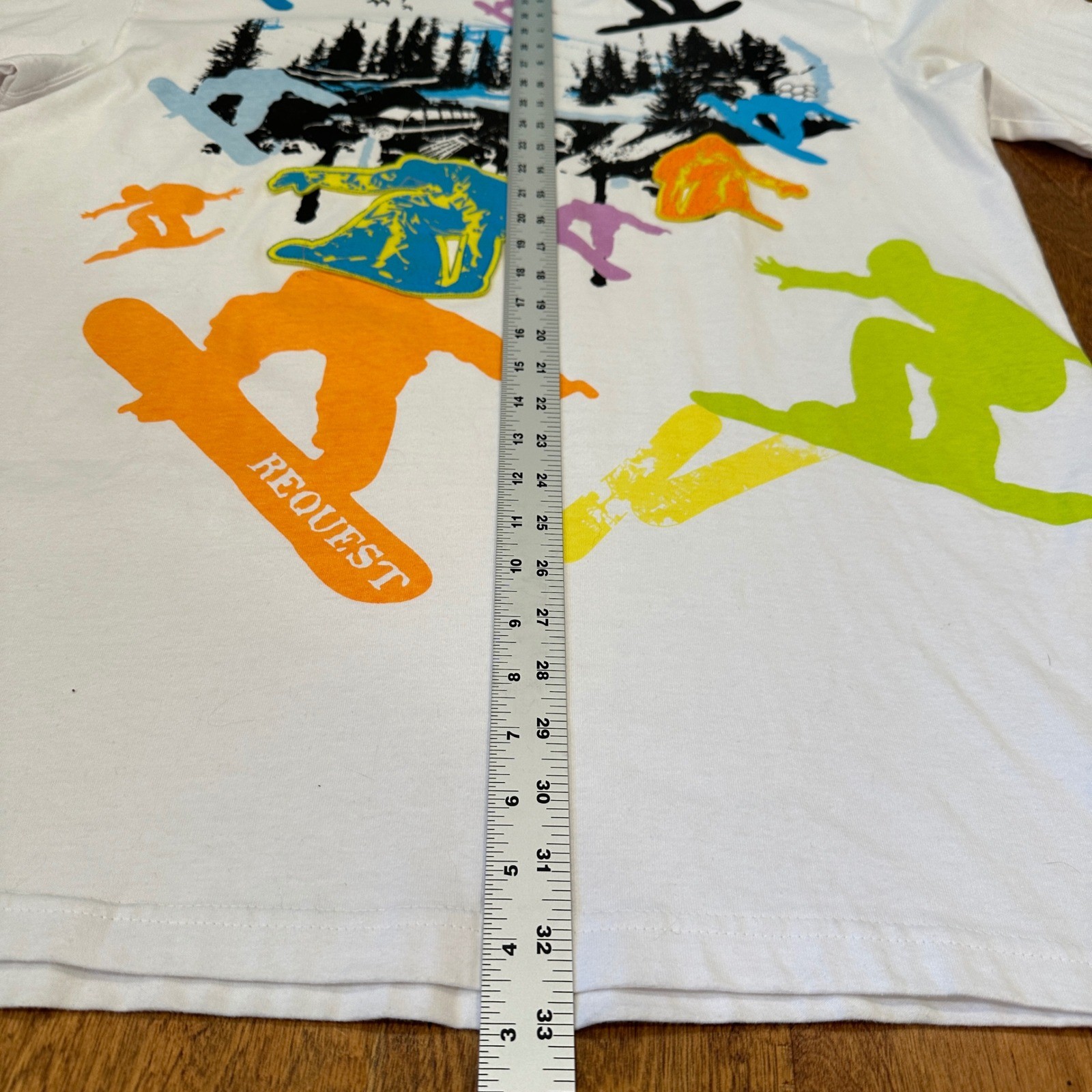 NWOT Vintage Y2K Request Snowboarding Graphic T-Shirt Mens 2XL Retro Tee Skater